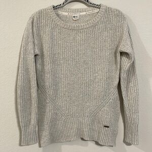 Tom’s at Target Women’s Sweater Small Grey & Shimmer Cotton & Wool Contemporary